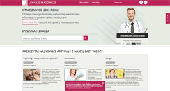 Desktop Screenshot of lekarze.mazowsze.pl