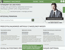 Tablet Screenshot of prawnicy.mazowsze.pl